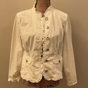 Christopher & Banks blazer Crystal buttons Sz S